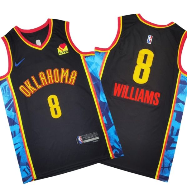 Oklahoma City Thunder City Edition Swingman Stitched Jersey 2024 – Black – Jalen Williams – Unisex