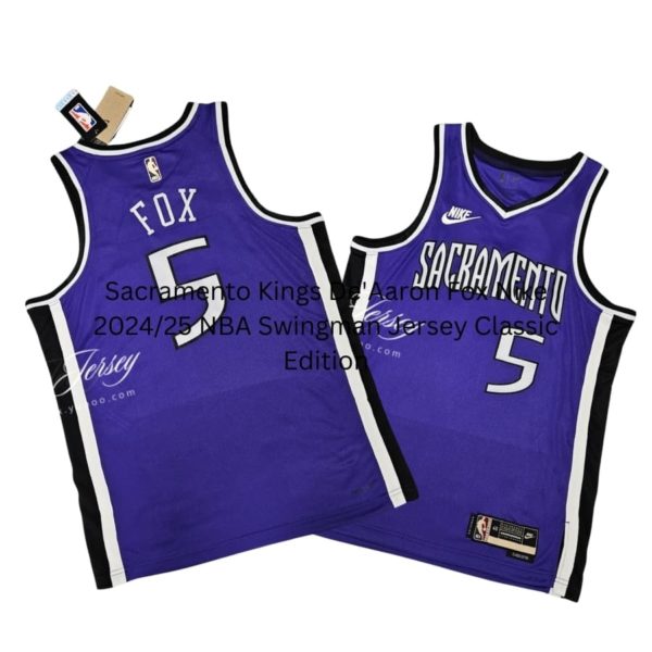 Sacramento Kings De'Aaron Fox Nike 2024_25 NBA Swingman Jersey Classic Edition