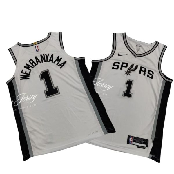 San Antonio Spurs Nike Association Edition Swingman Jersey - White - Victor Wembanyama