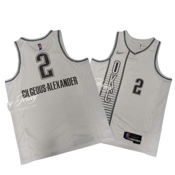 Shai Gilgeous-Alexander Oklahoma City Thunder Nike 2021_22 Swingman Jersey - City Edition - White