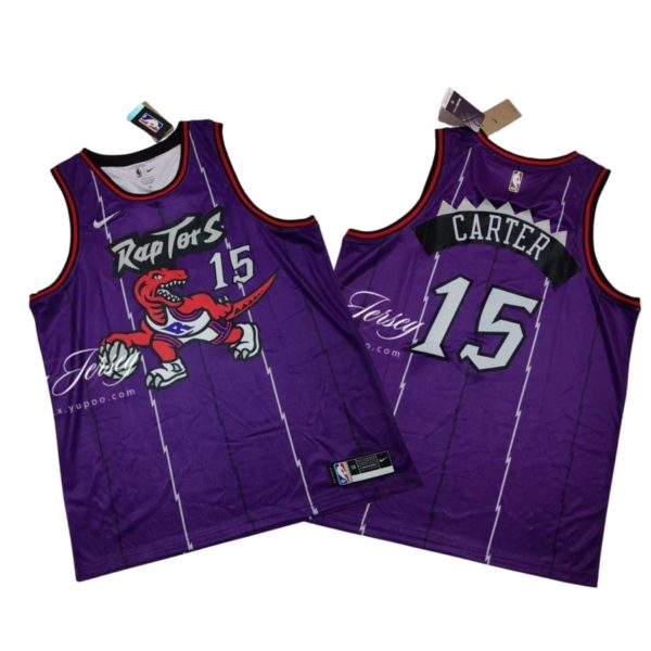 Toronto Raptors Vince Carter 1990 Hardwood Classics Road Swingman Jersey - Purple