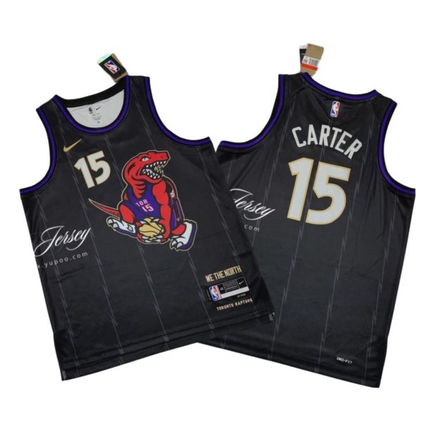 Vince Carter Toronto Raptors Nike City Edition Swingman Jersey 2024 - Black