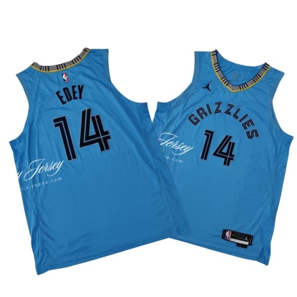 Zach Edey Memphis Grizzlies Statement Edition Jersey - Light Blue