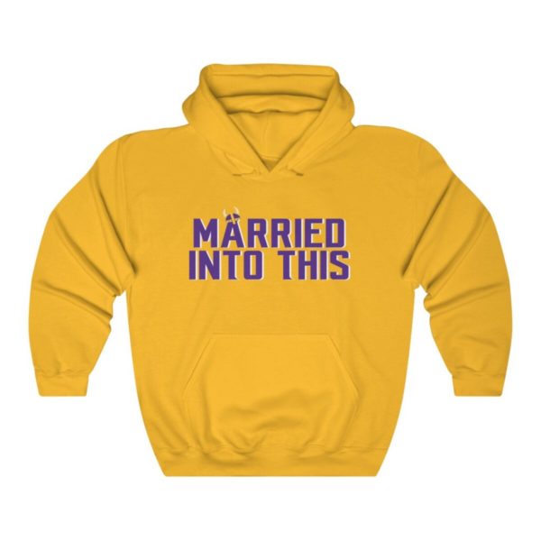 Viking Married Into This Minnesota Football Hoodie For Tailgates Gameday Sporting Events - Image 2