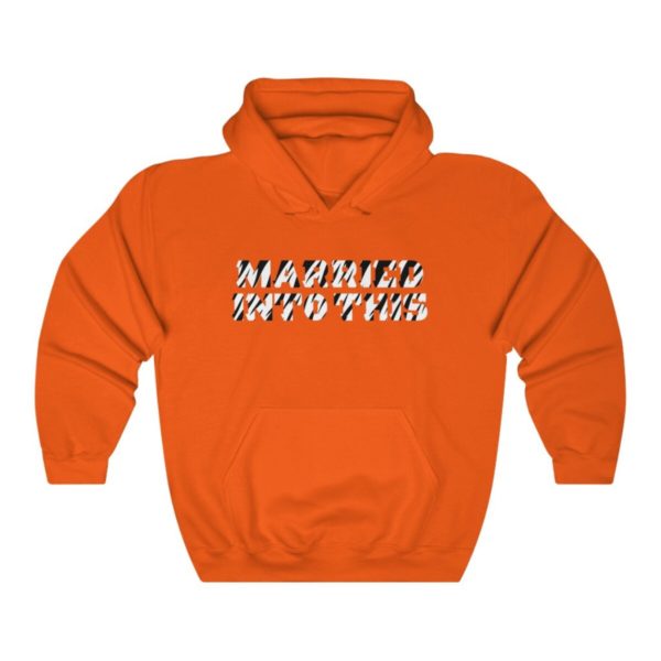 Bengal Married Into This Cincy Football Hoodie For Tailgates Gameday Sporting Events - Image 4