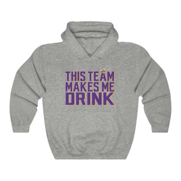 Viking This Team Makes Me Drink Minnesota Football Hoodie For Tailgates Gameday Sporting Events - Image 4