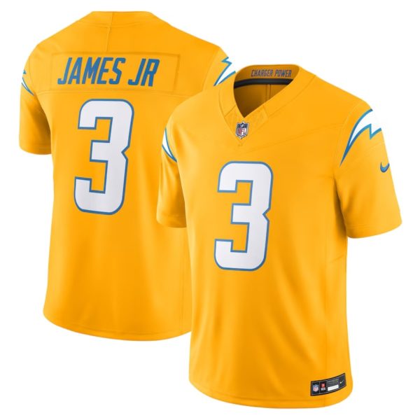 Derwin James Jr. 2025 Gold Alternate Charger Power Limited Jersey Stitched