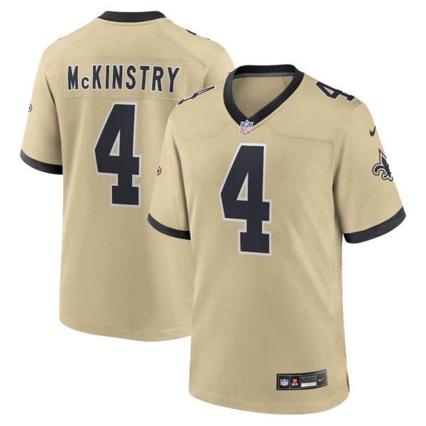 Ga’Quincy McKinstry Gold Alternate 1933 Throwback Jersey Stitched