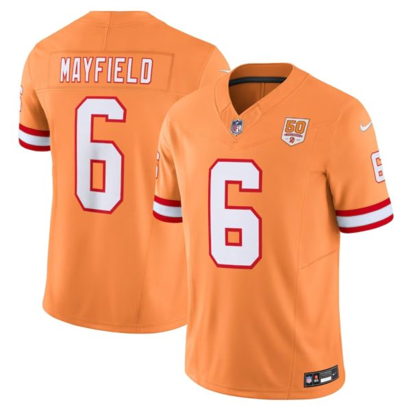 Baker Mayfield 2025 Orange 2nd Alternate Limited Jersey Stitched