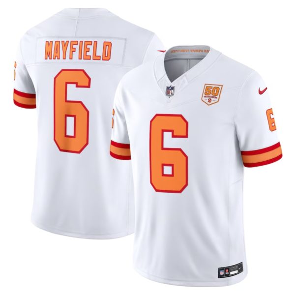 Baker Mayfield 2025 White Limited Jersey Stitched