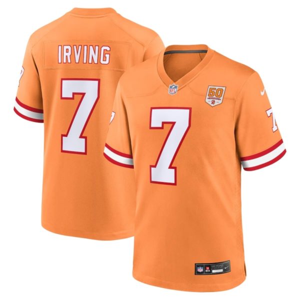 Bucky Irving 2025 Orange Limited Jersey Stitched